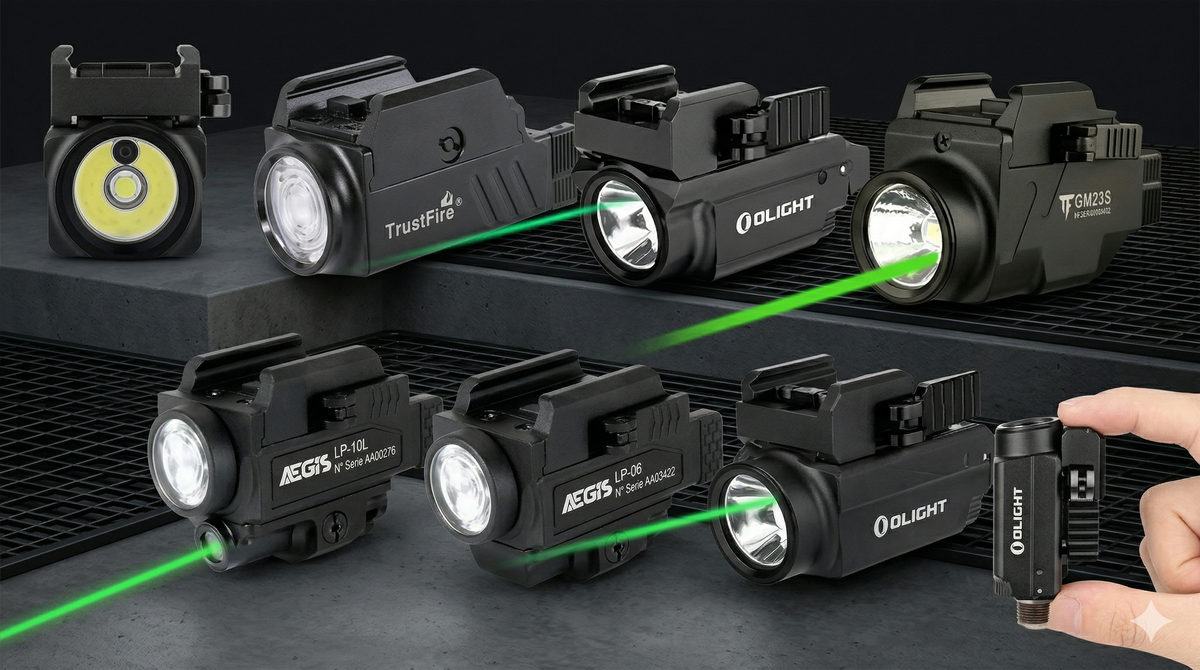 Lanternas para pistola: comparativo completo entre os 7 melhores modelos do mercado
